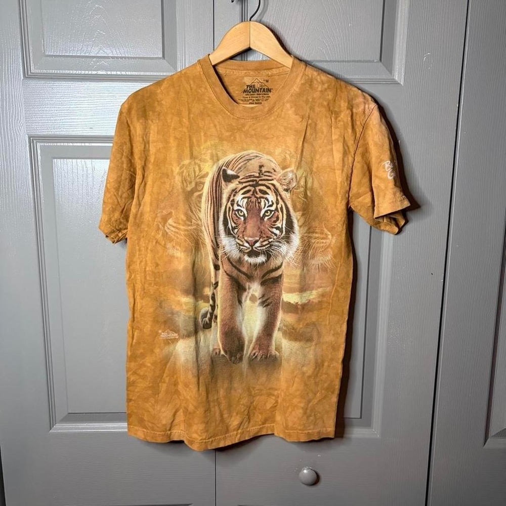 Vintage tiger shirt Size M the mountain tye dye nature wildlife outdoors summer